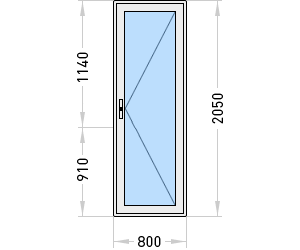 Межкомнатные металлопластиковые двери со стеклом Севастополь